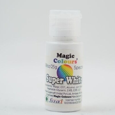 Magic Colours Super White Gel Colour for cakes