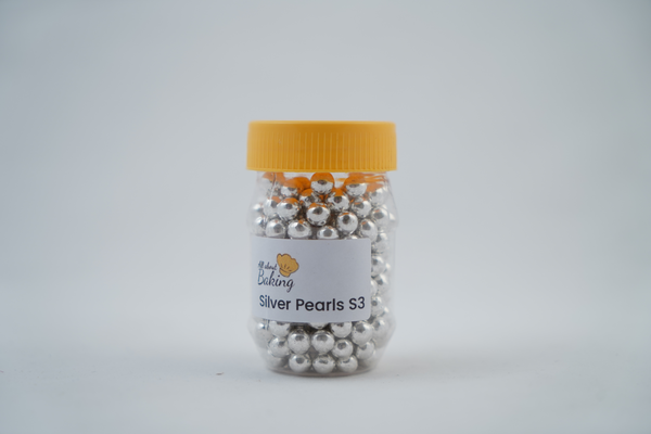 Silver Pearl S3 Sprinkles For Cake