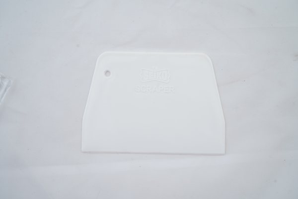Plastic D shape Scrapper- Cake Decorating Tool- All About Baking
