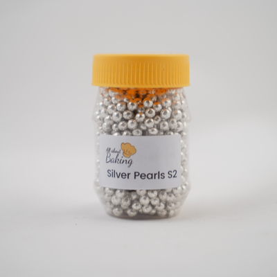 Silver Pearl S2 Sprinkles for Cake