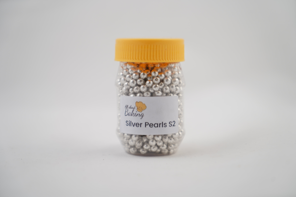 Silver Pearl S2 Sprinkles for Cake