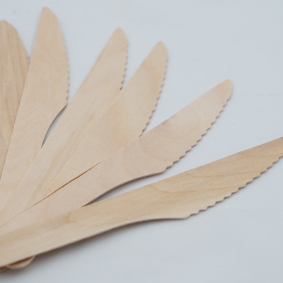 Wooden Knife 160mm - Disposable Wooden Cutlery | All About Baking