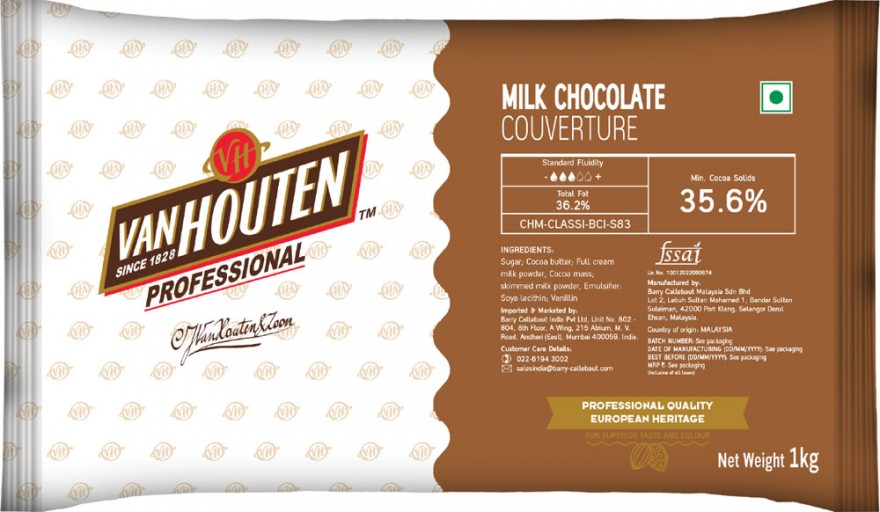 Van Houten Milk Couverture 35.6% Milk Chocolate Online