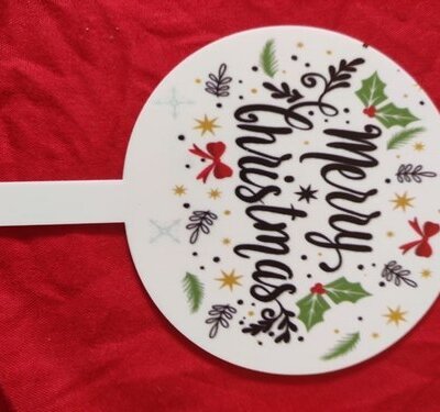 Christmas Toppers- cake toppers- All About Baking