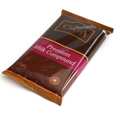 2M Cocoa Premium Milk Compound Bar - 500Gm