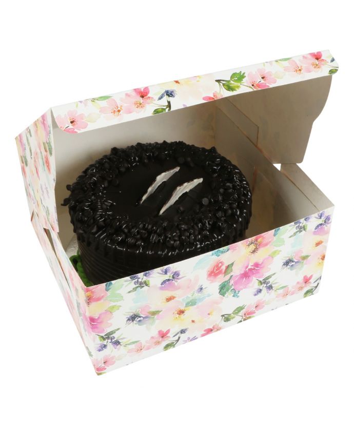 Floral Printed Cake Box - All About Baking