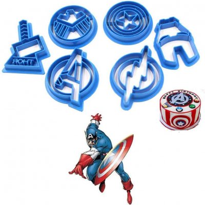 Avengers Cookie Cutters or Fondant Cutters (Set of 6) - All About Baking