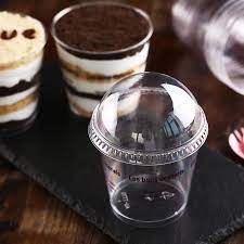 Mousse Cup with lid - Mousse Glass Round - All About Baking
