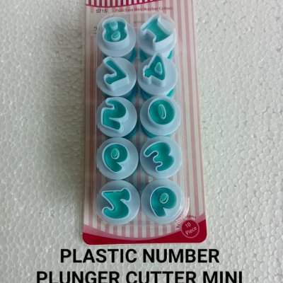 Plastic Number Plunger Cutter - All About Baking