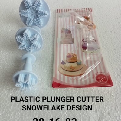 Snowflake Cutter, Snowflake Plunger Cutter Set - All About Baking