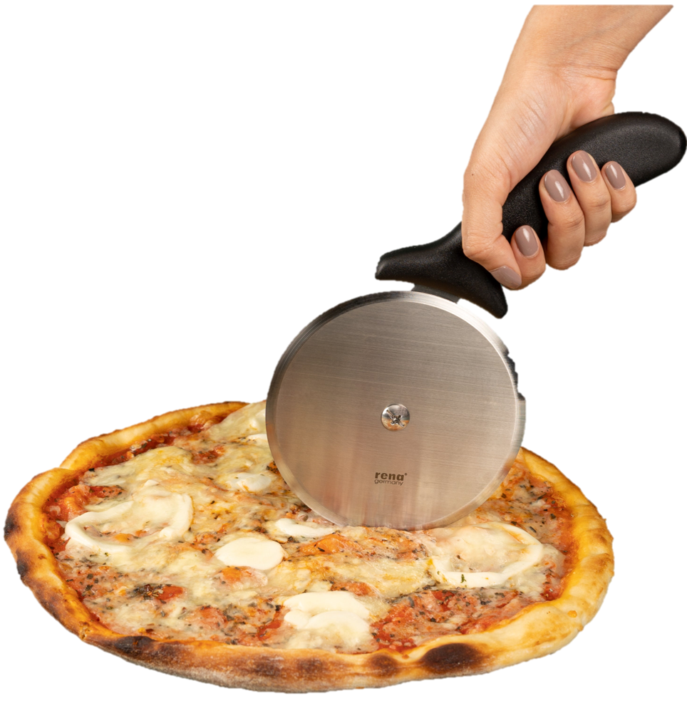 Rena Germany Pizza Cutter Black Handle 4 Inches - All About Baking